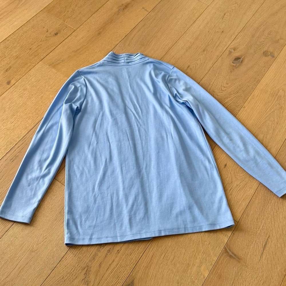 L.L. Bean Open Front Blue Cardigan Small - Picture 6 of 6